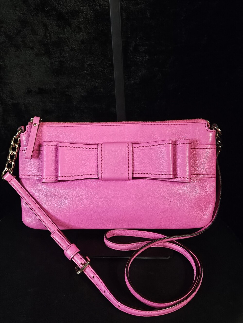 Kate Spade Villabella Avenue "Celina" Bow Crossbody - Stunning Pink (Like New) - Picture 11 of 11